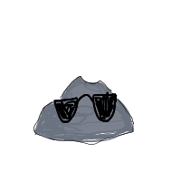 rock with sunglasses drawing by guest-io67857ox in Artbitrator