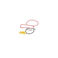penguin with a hat drawing by guest-3n3ll453a in Artbitrator