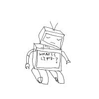 robot having existential crisis drawing by guest-y7ko3fmml in Artbitrator