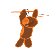 sloth hanging drawing by guest-6eyh2d2ec in Artbitrator