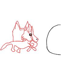 sneaky fox drawing by yayu10 in Artbitrator