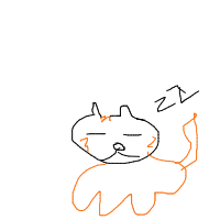 sleeping cat drawing by guest-hyk7g1n43 in Artbitrator