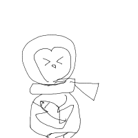 excited penguin drawing by guest-k2ctclhpw in Artbitrator