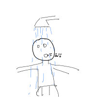singing in shower drawing by guest-hnknoldfo in Artbitrator