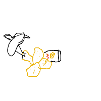 seagull stealing chips drawing by guest-wmc0504q2 in Artbitrator