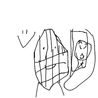 medieval knight at drive-thru drawing by guest-orua4dpld in Artbitrator