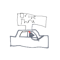 medieval knight at drive-thru drawing by notpeter in Artbitrator