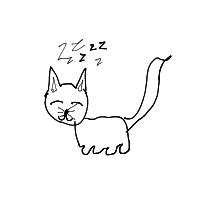 sleeping cat drawing by guest-tf2yqnwj8 in Artbitrator