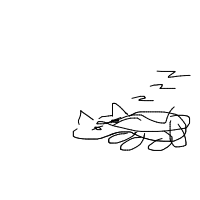 sleeping cat drawing by guest-amaa9jib7 in Artbitrator