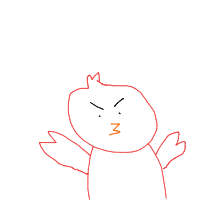 angry bird drawing by blakemorgannn in Artbitrator