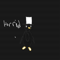 penguin with a hat drawing by guest-towbznoii in Artbitrator