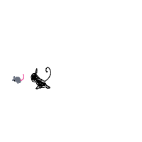 cat chasing mouse drawing by guest-s8scdamft in Artbitrator