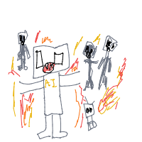 robot apocalypse drawing by guest-s8scdamft in Artbitrator