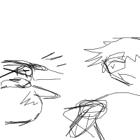 seagull stealing chips drawing by guest-513216xtc in Artbitrator
