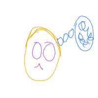 thinking face drawing by lizzicubu in Artbitrator