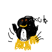 excited penguin drawing by guest-6d69oavrg in Artbitrator