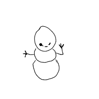 waving snowman drawing by guest-2ktyy2k9w in Artbitrator