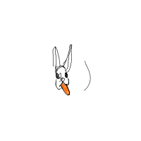 rabbit eating carrot drawing by guest-q5xnnviol in Artbitrator