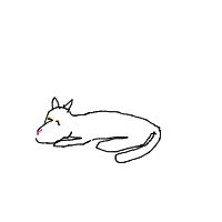 sleeping cat drawing by guest-4dhrdb5rk in Artbitrator