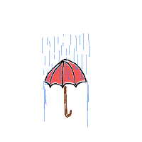umbrella in rain drawing by guest-9h7hylhtd in Artbitrator