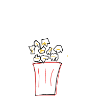 popcorn overflowing drawing by guest-lpghak7ey in Artbitrator