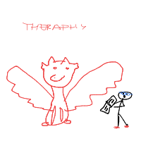 dragon in therapy drawing by miaumiaunataliee in Artbitrator