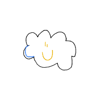 cloud with face drawing by sofiaabarovero in Artbitrator