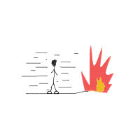 walking away from explosion drawing by guest-i03jf60tg in Artbitrator