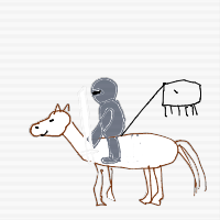 knight riding a horse drawing by guest-gxct0s9ni in Artbitrator
