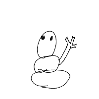 waving snowman drawing by guest-7p47hiji6 in Artbitrator