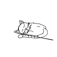 sleeping cat drawing by guest-n1i0z3do1 in Artbitrator
