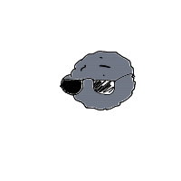 rock with sunglasses drawing by guest-bev2sccvp in Artbitrator