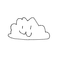 cloud with face drawing by guest-sxcsmjnlq in Artbitrator