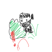 ninja hiding poorly drawing by guest-2wxxqyhfv in Artbitrator