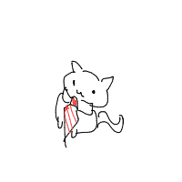 cat with tie drawing by guest-2wxxqyhfv in Artbitrator