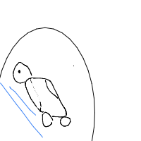 penguin sliding drawing by guest-0isw8mplt in Artbitrator