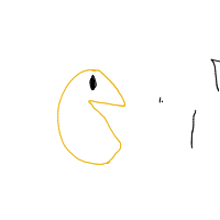 pac-man drawing by guest-5vqcjvghf in Artbitrator