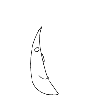 moon smiling drawing by char in Artbitrator