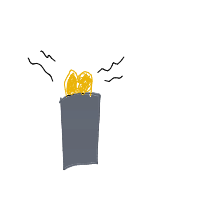 bread in toaster ejecting drawing by guest-j7gv02i28 in Artbitrator