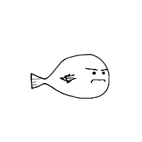 grumpy fish drawing by dantasrenato in Artbitrator