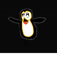 excited penguin drawing by dantasrenato in Artbitrator