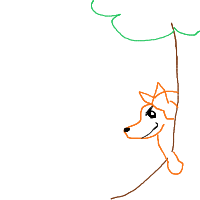 sneaky fox drawing by dantasrenato in Artbitrator