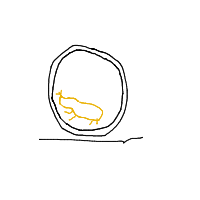 hamster on wheel drawing by guest-mkv9u9a1d in Artbitrator