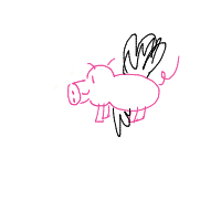 when pigs fly drawing by guest-cn750nmrp in Artbitrator
