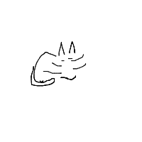 sleeping cat drawing by guest-uv5rq8tzi in Artbitrator