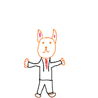 cat wearing suit drawing by guest-x2gi4ynaa in Artbitrator