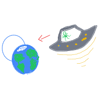 alien invasion drawing by lucov in Artbitrator