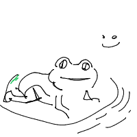 happy frog drawing by guest-8jrl91xu6 in Artbitrator