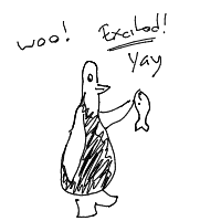 excited penguin drawing by guest-8jrl91xu6 in Artbitrator