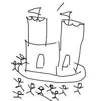 castle siege drawing by guest-4hjaf7mnf in Artbitrator